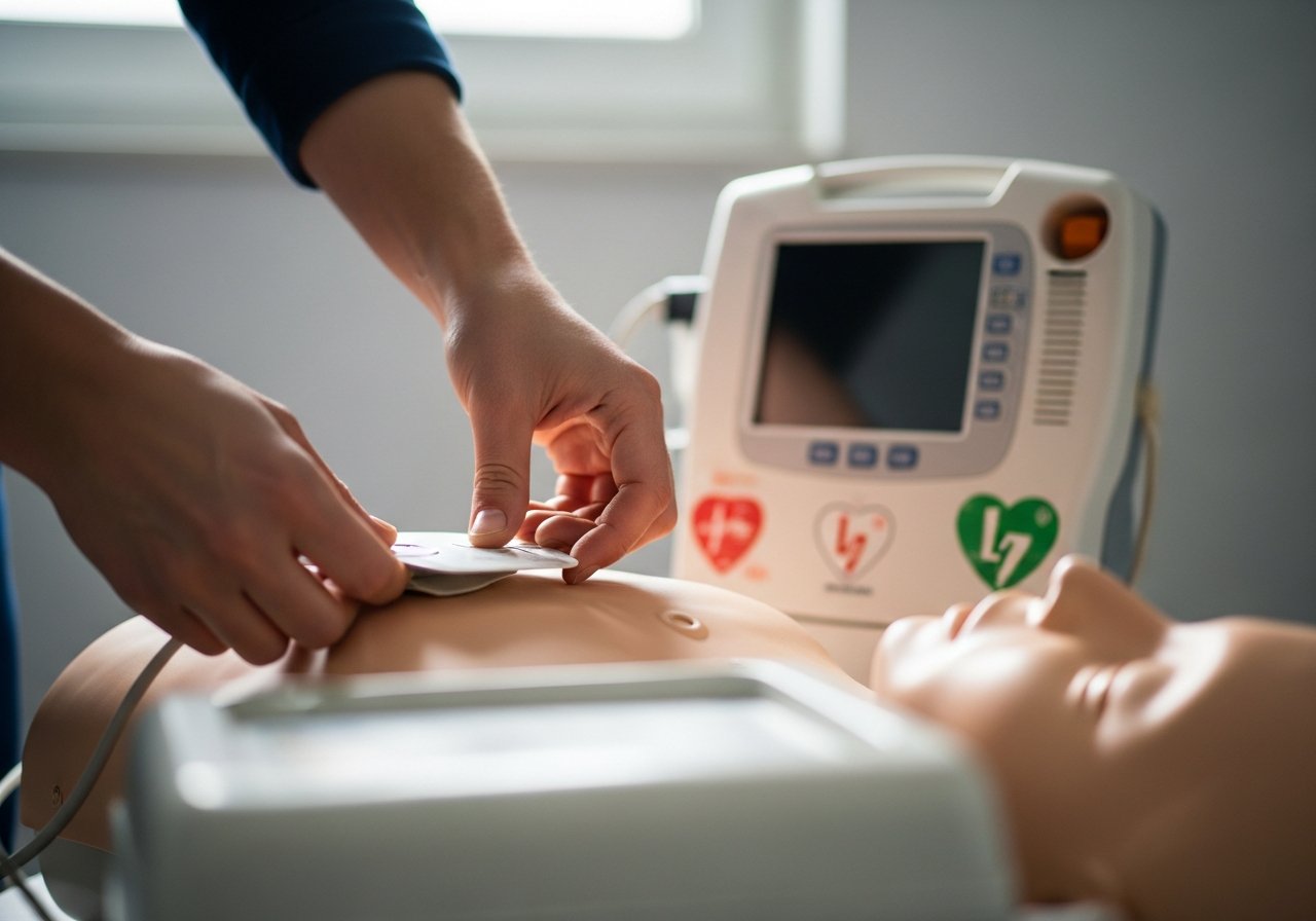 La confiance acquise pendant une formation à l'utilisation du défibrillateur permet d'agir rapidement et de sauver une vie.