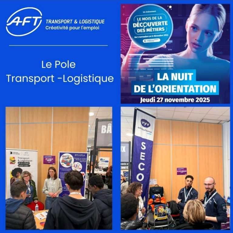 Collaborateurs de VYV Ambulance Limoges sur le stand de la Nuit de l'Orientation